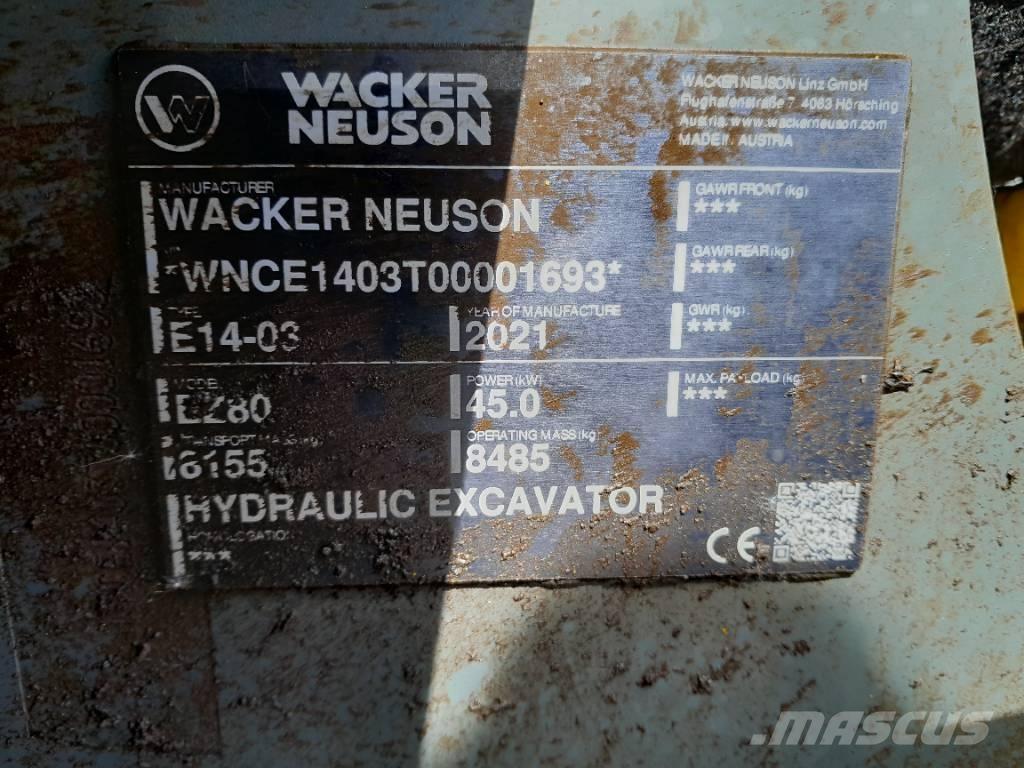 Wacker Neuson EZ 80 Koparki gąsienicowe
