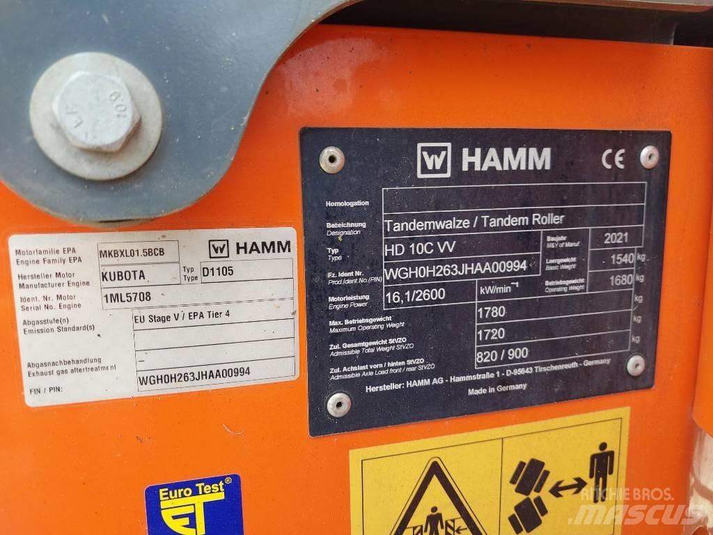 Hamm HD 10 C VV Ubijaki wibracyjne