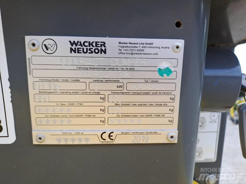 Wacker Neuson DT10e Wozidła gąsienicowe