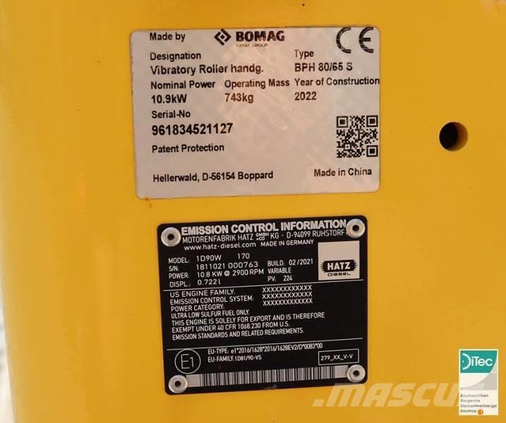 Bomag BPH 80/65 S Ubijaki wibracyjne