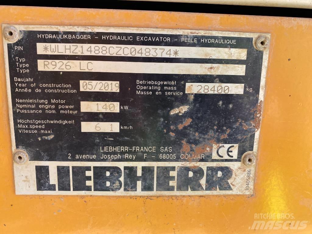 Liebherr R 926 Koparki gąsienicowe