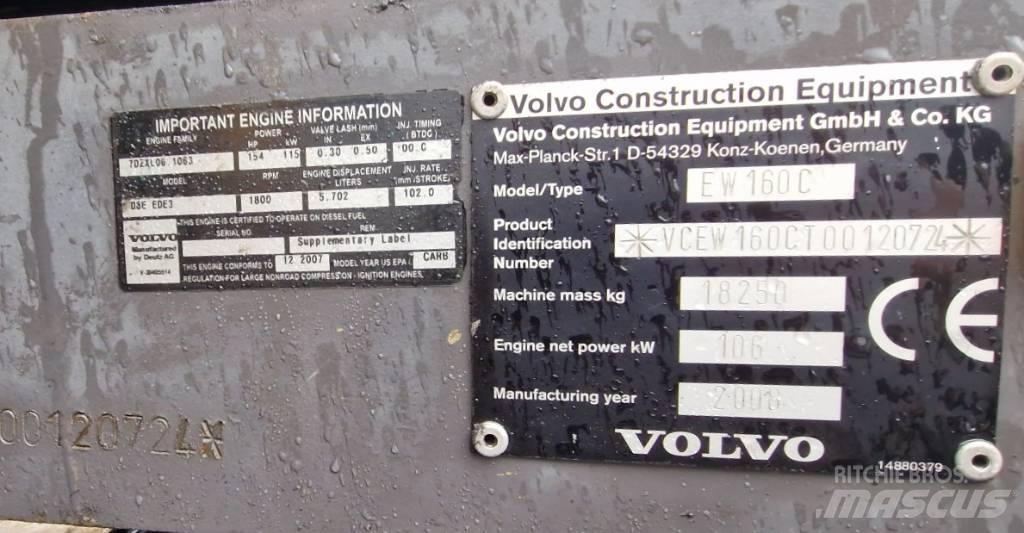 Volvo EW160C Koparki kołowe
