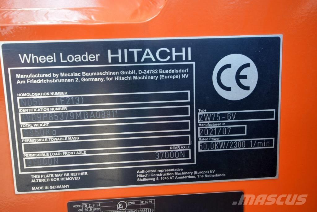 Hitachi ZW 75-6 Ładowarki kołowe