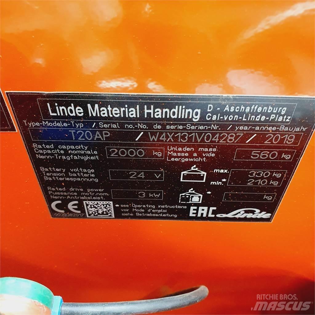Linde T20AP kurz Wózki widłowe unoszące