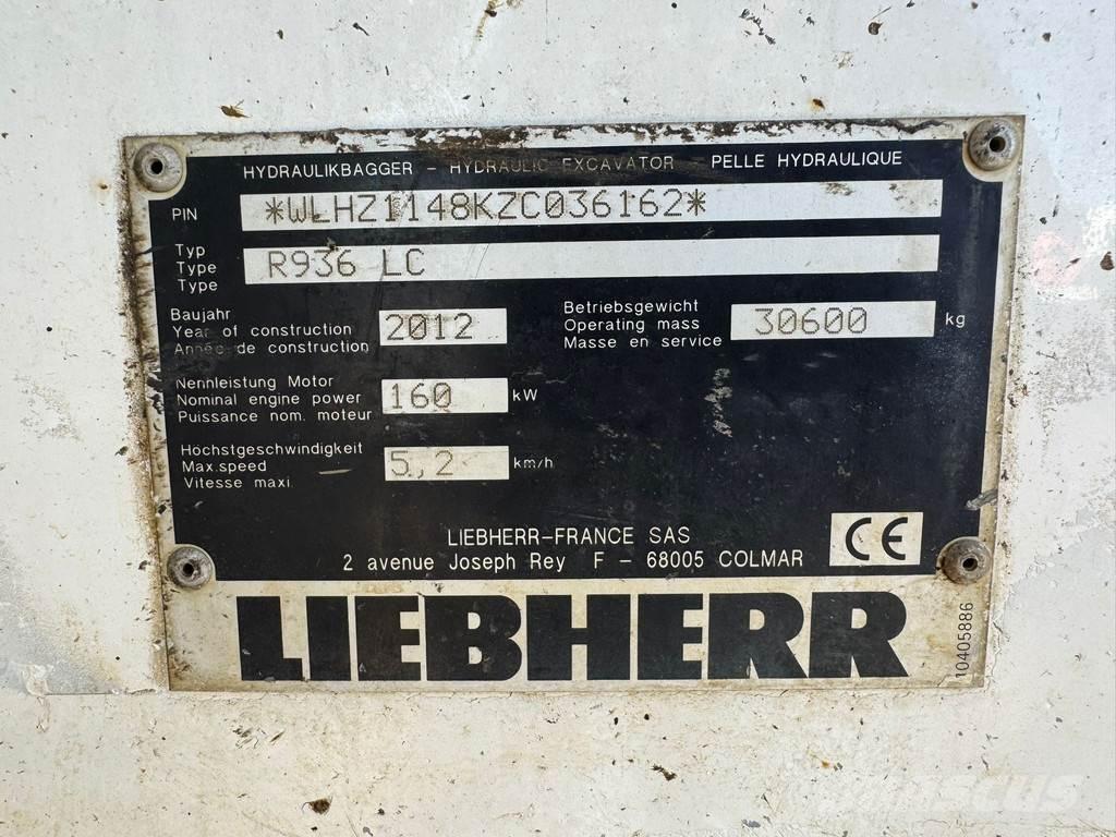 Liebherr R936 LC Koparki gąsienicowe