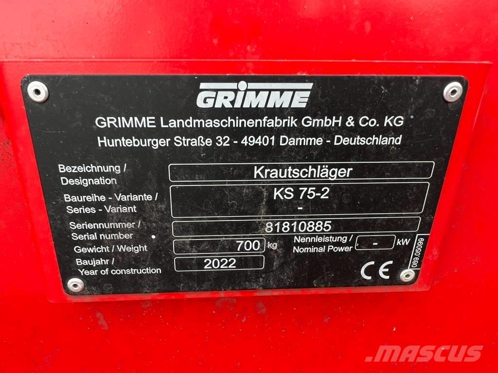 Grimme KS 75-2 Obcinarki do łęt ziemniaczanych