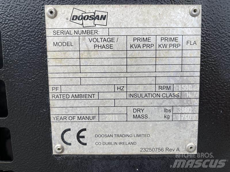 Doosan G 40 Agregaty prądotwórcze Diesla