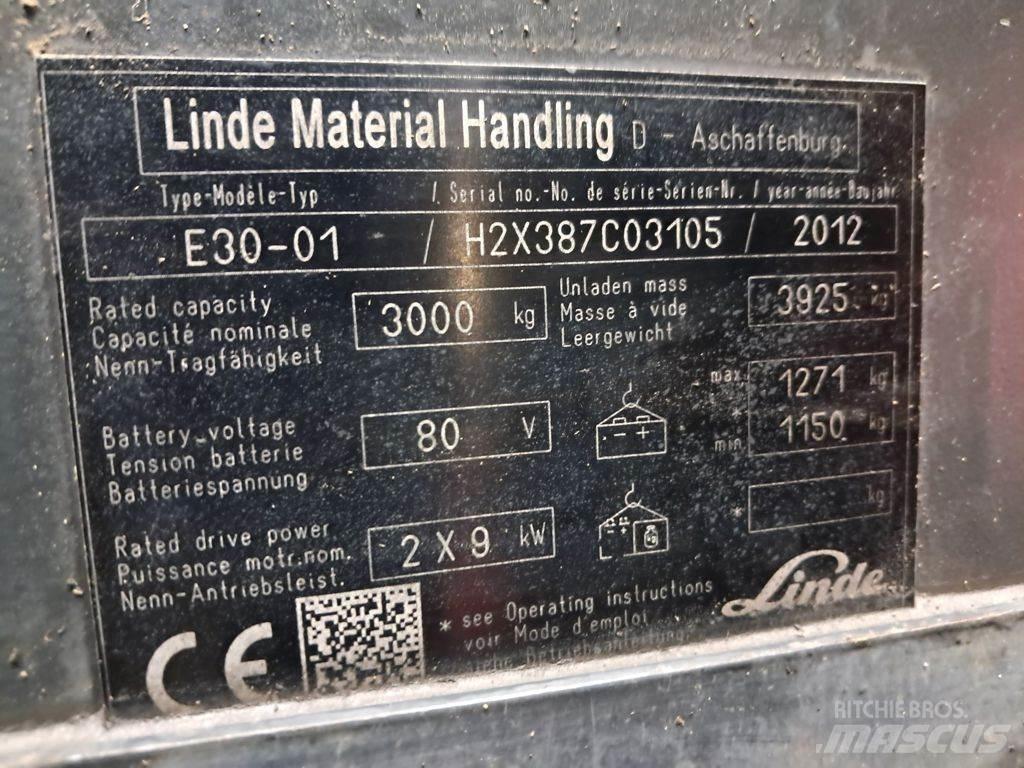 Linde E30-01 Wózki elektryczne