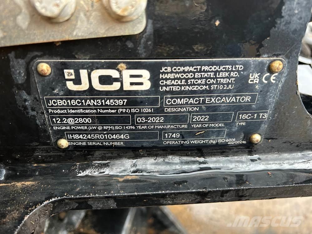 JCB 16C-1 Minikoparki