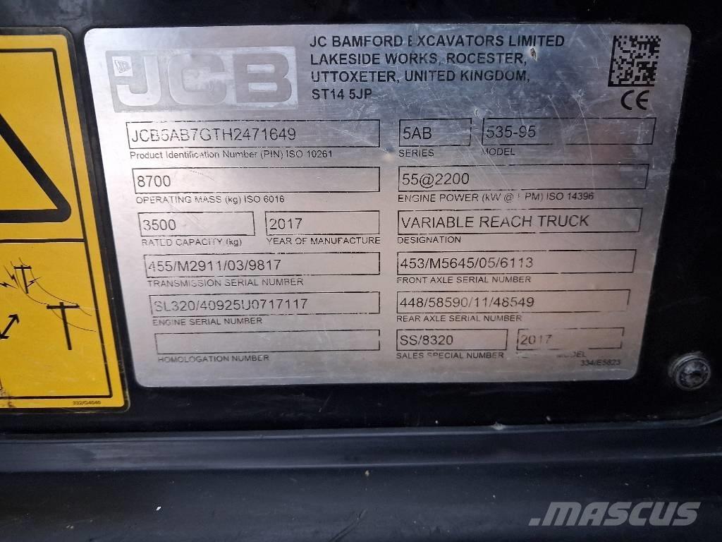 JCB 535-95 JOYSTICK Ładowarki teleskopowe