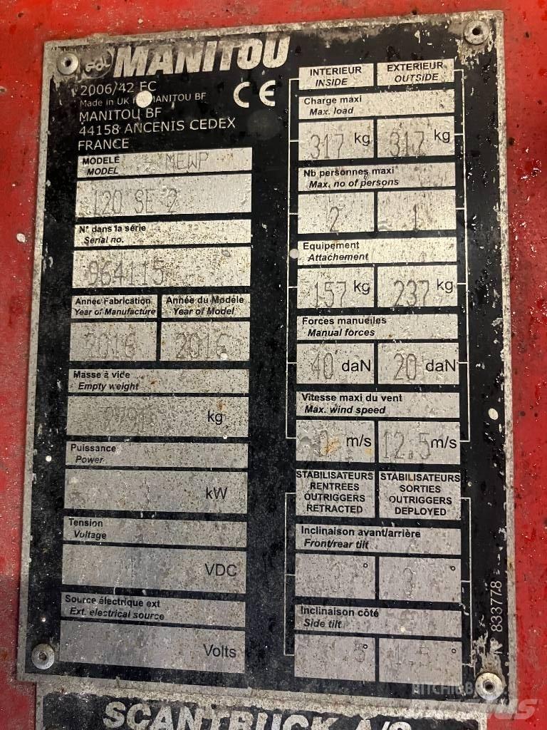 Manitou 120SE Podnośniki nożycowe