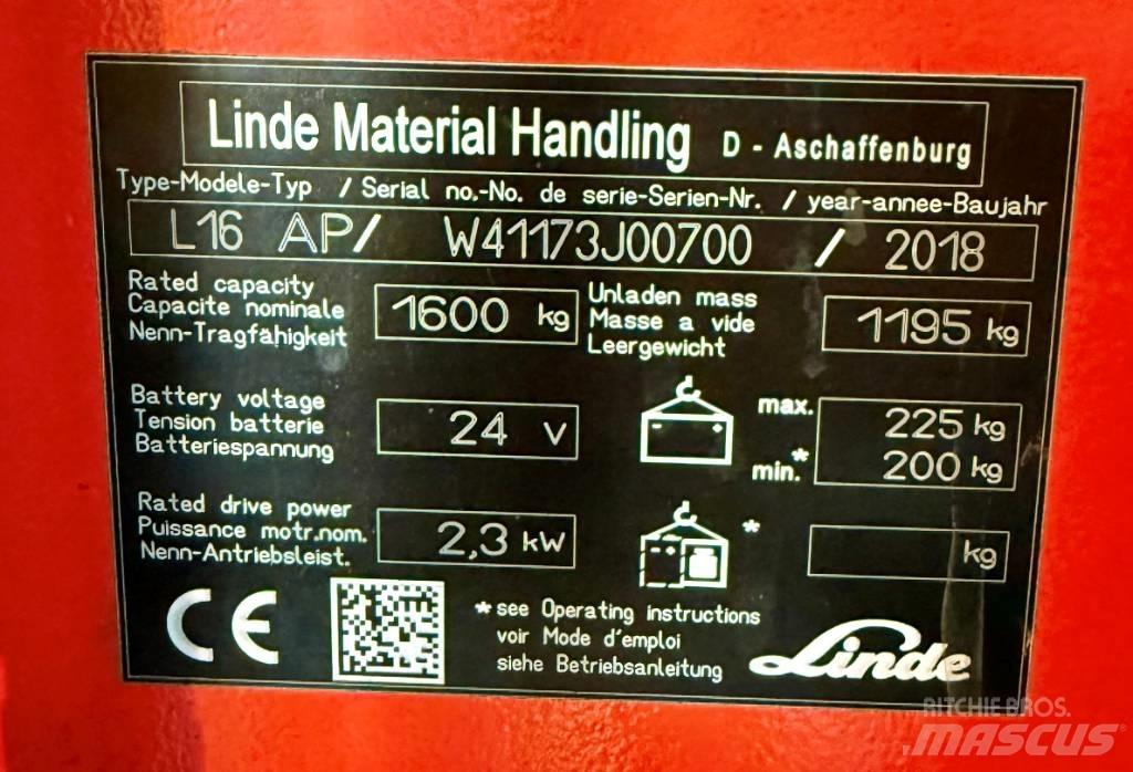 Linde L16APi/1173 Samojezdne maszyny do załadunku