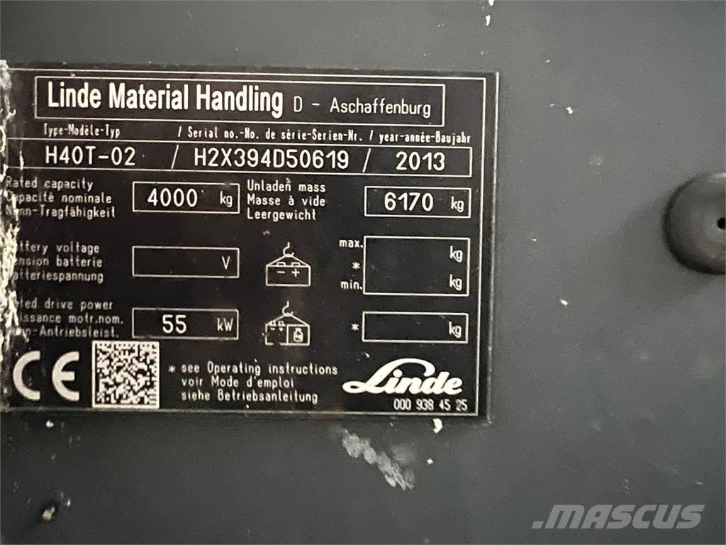 Linde H40T-02 Wózki LPG