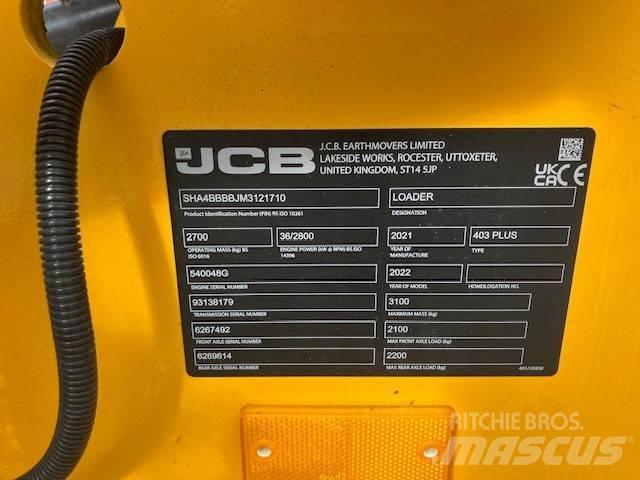 JCB 403 plus Miniładowarki