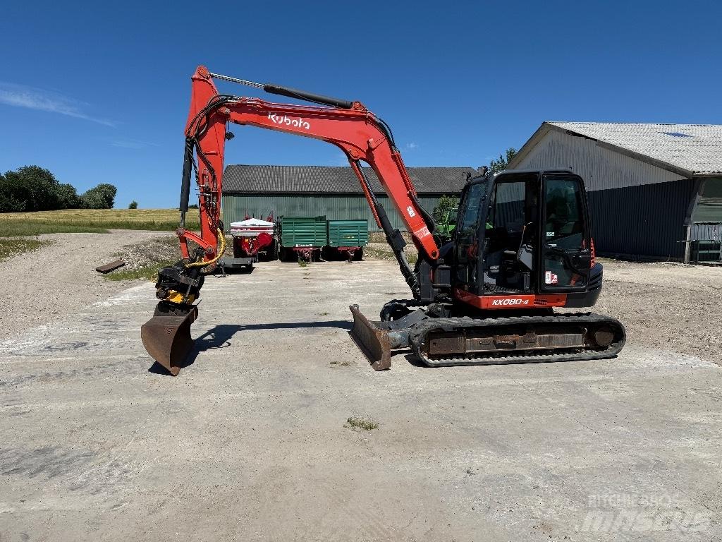 Kubota KX080-4 Midikoparki  7t - 12t