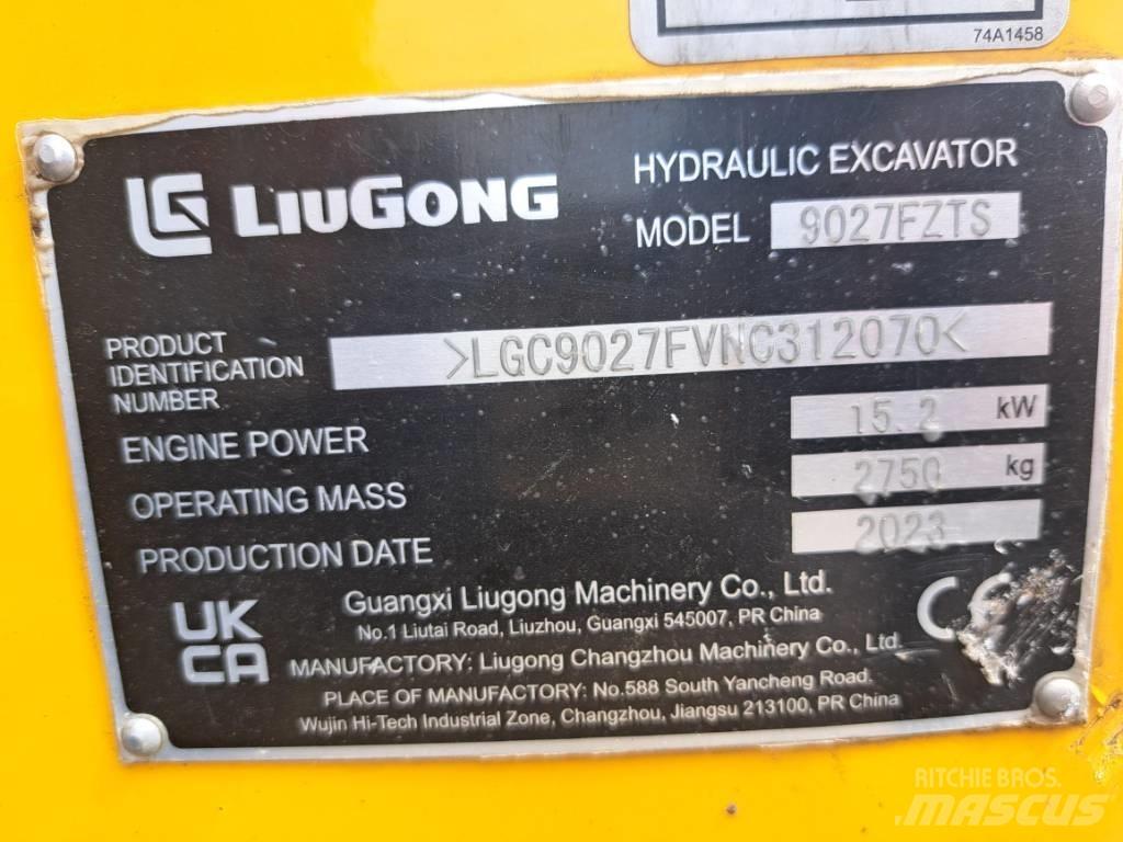 LiuGong 9027 FZTS Minikoparki