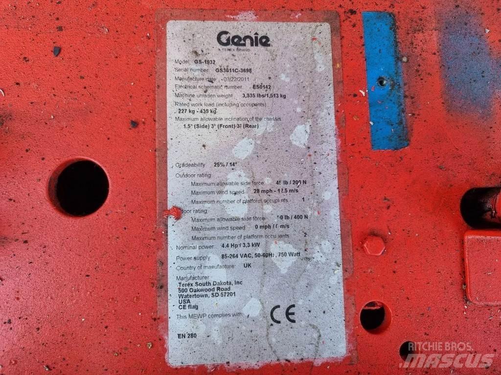 Genie GS1932 Podnośniki nożycowe
