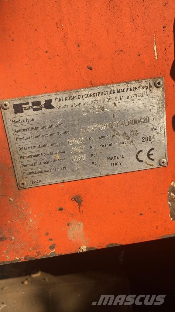 Fiat-Kobelco E 175 W Koparki kołowe