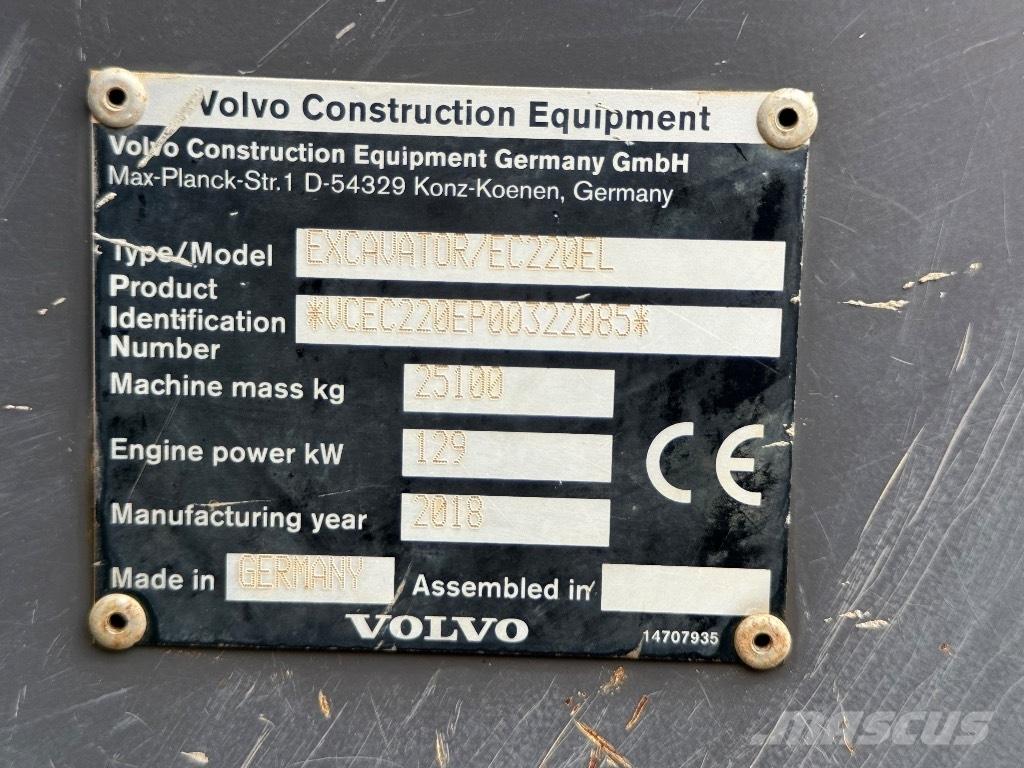 Volvo EC 220 EL Koparki gąsienicowe