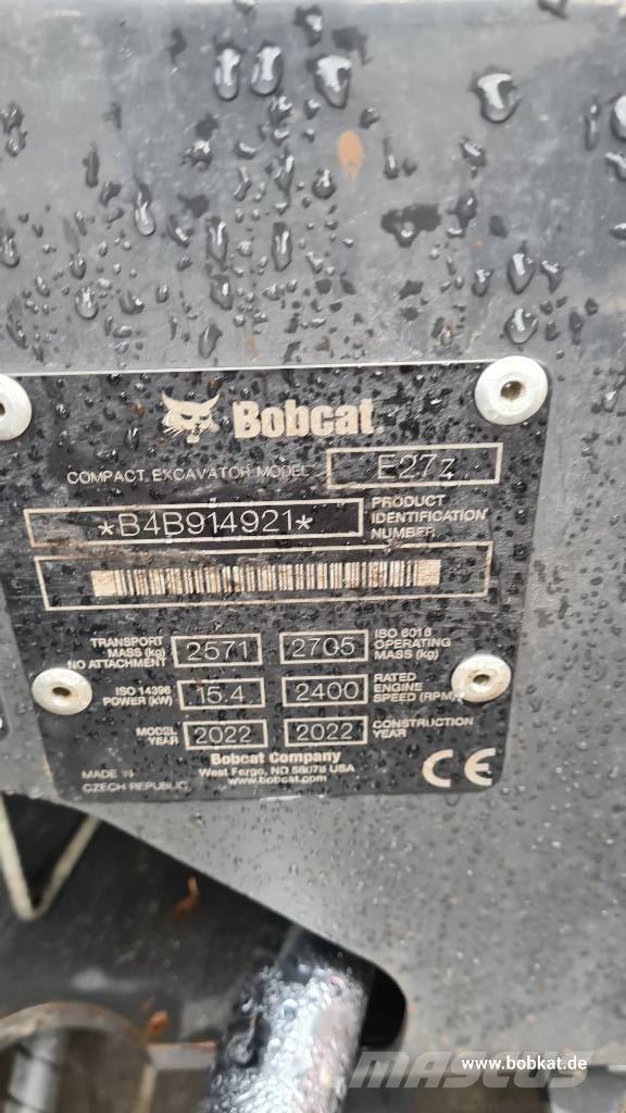 Bobcat E 27z Minikoparki