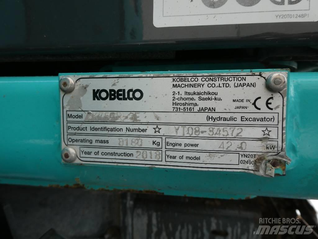 Kobelco SK 75 SR-3E Midikoparki  7t - 12t