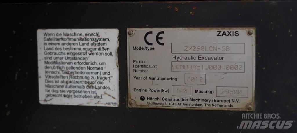 Hitachi ZX 290 Koparki gąsienicowe