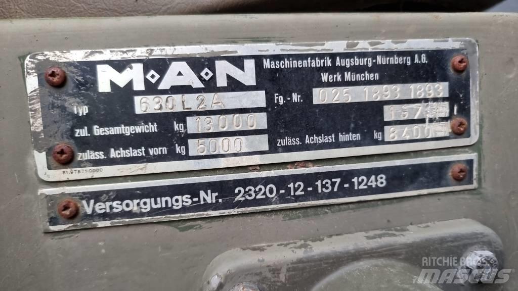 MAN 630 Samochody ciężarowe ze skrzynią zamkniętą