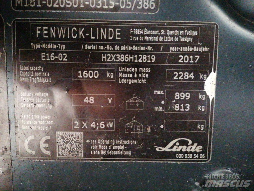 Linde E16-02 Wózki elektryczne