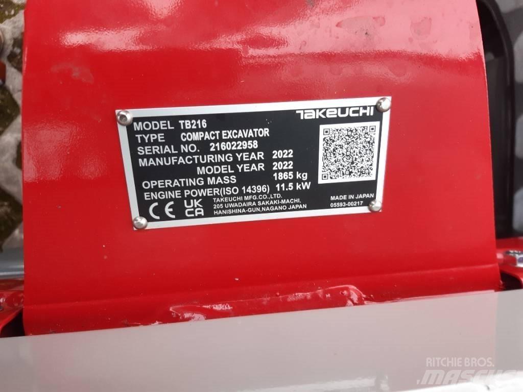Takeuchi TB216 V2 Minikoparki