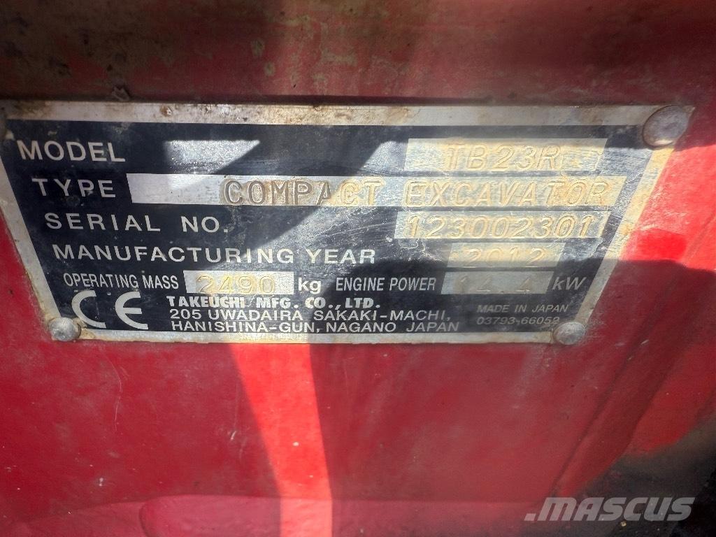 Takeuchi TB 23 R Minikoparki