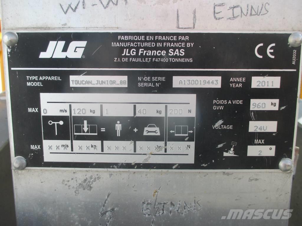 JLG Toucan Junior 8 Podnośniki masztowe