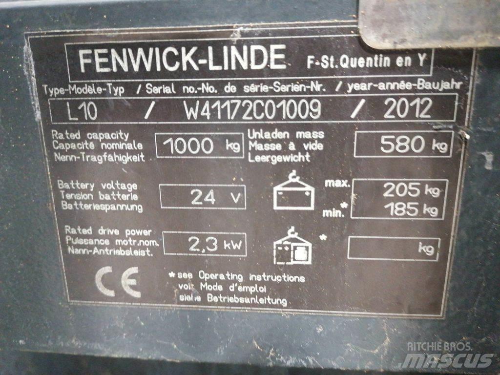 Linde L10 Wózki widłowe unoszące z dyszlem