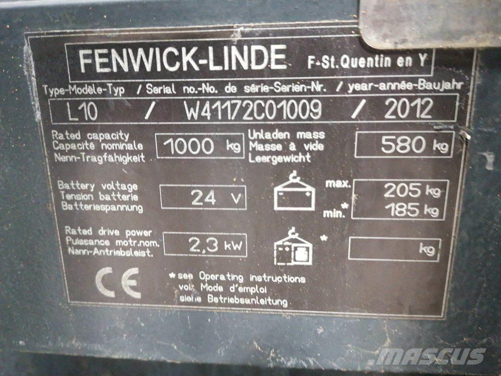 Linde L10 Wózki widłowe unoszące z dyszlem