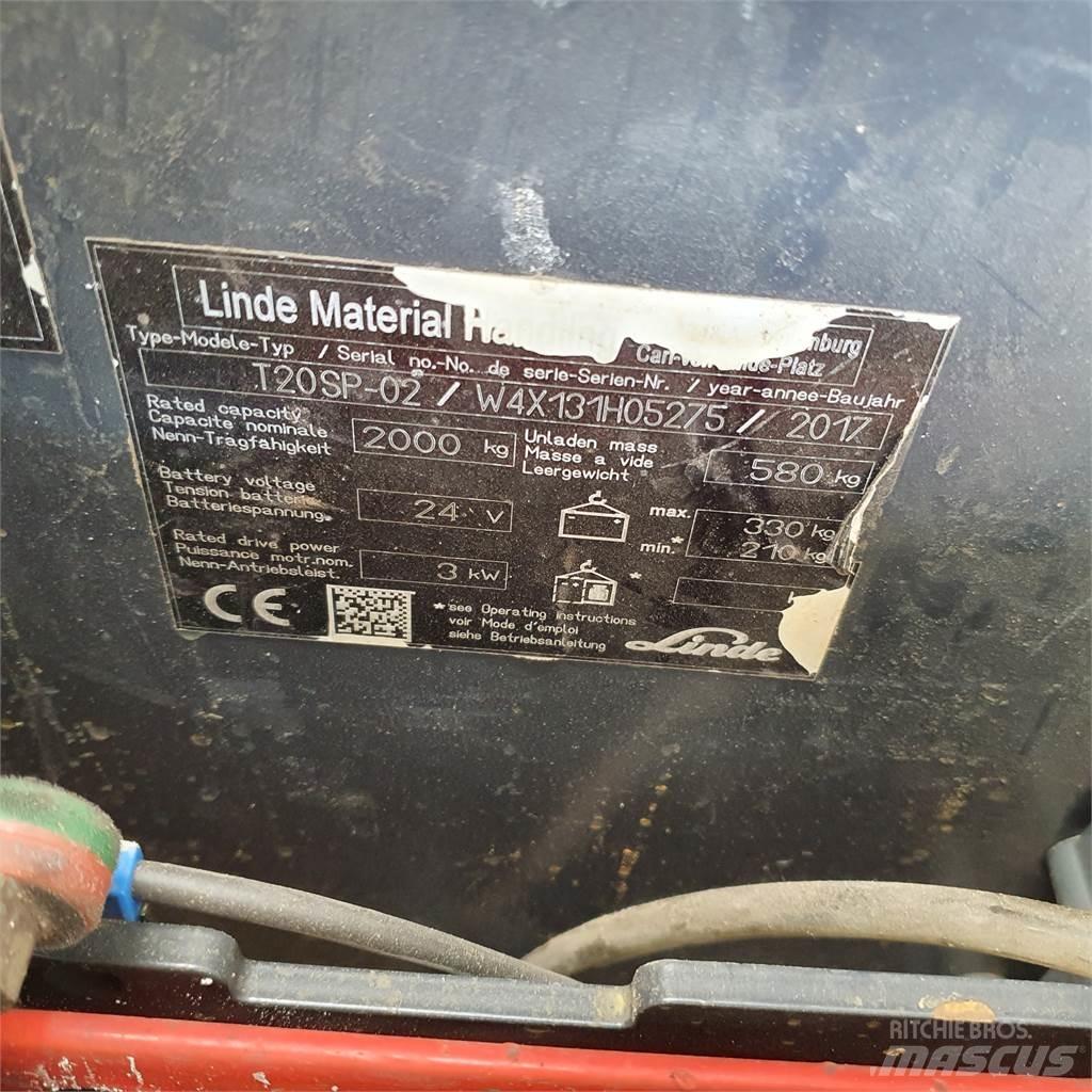 Linde T20SP kurz Wózki widłowe unoszące