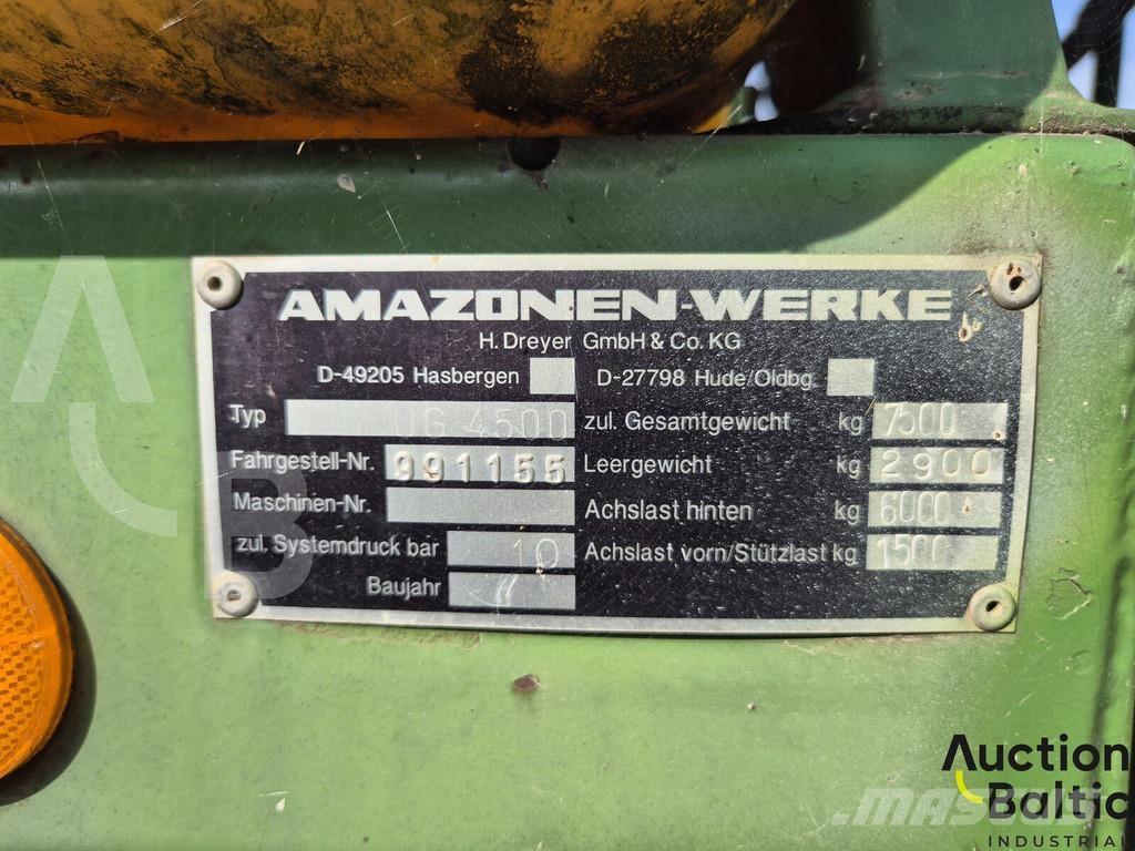 Amazone UG 4500 Opryskiwacze zaczepiane