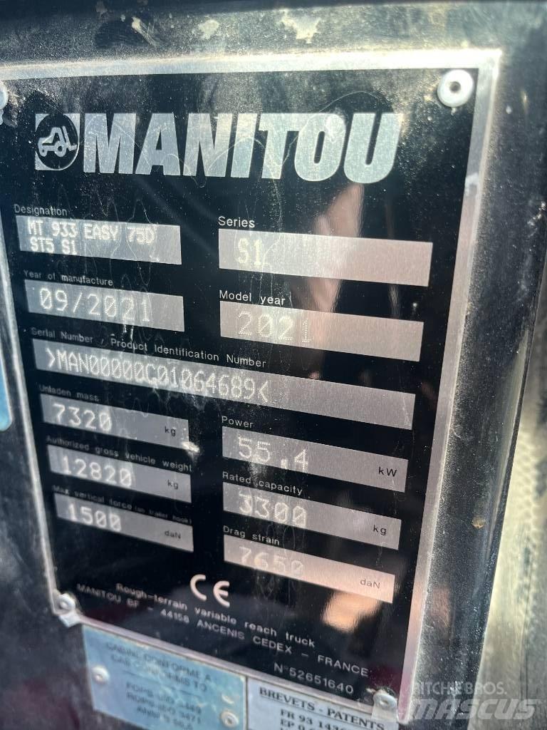 Manitou 933 Ładowarki teleskopowe