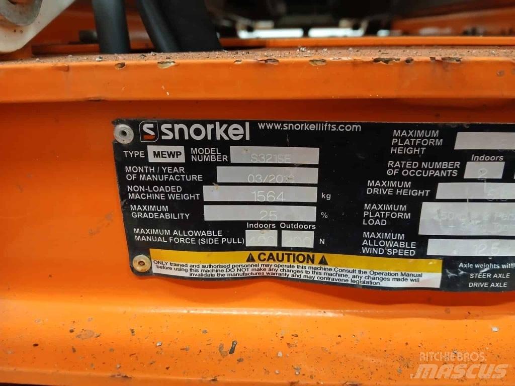 Snorkel S 3219 E Podnośniki nożycowe