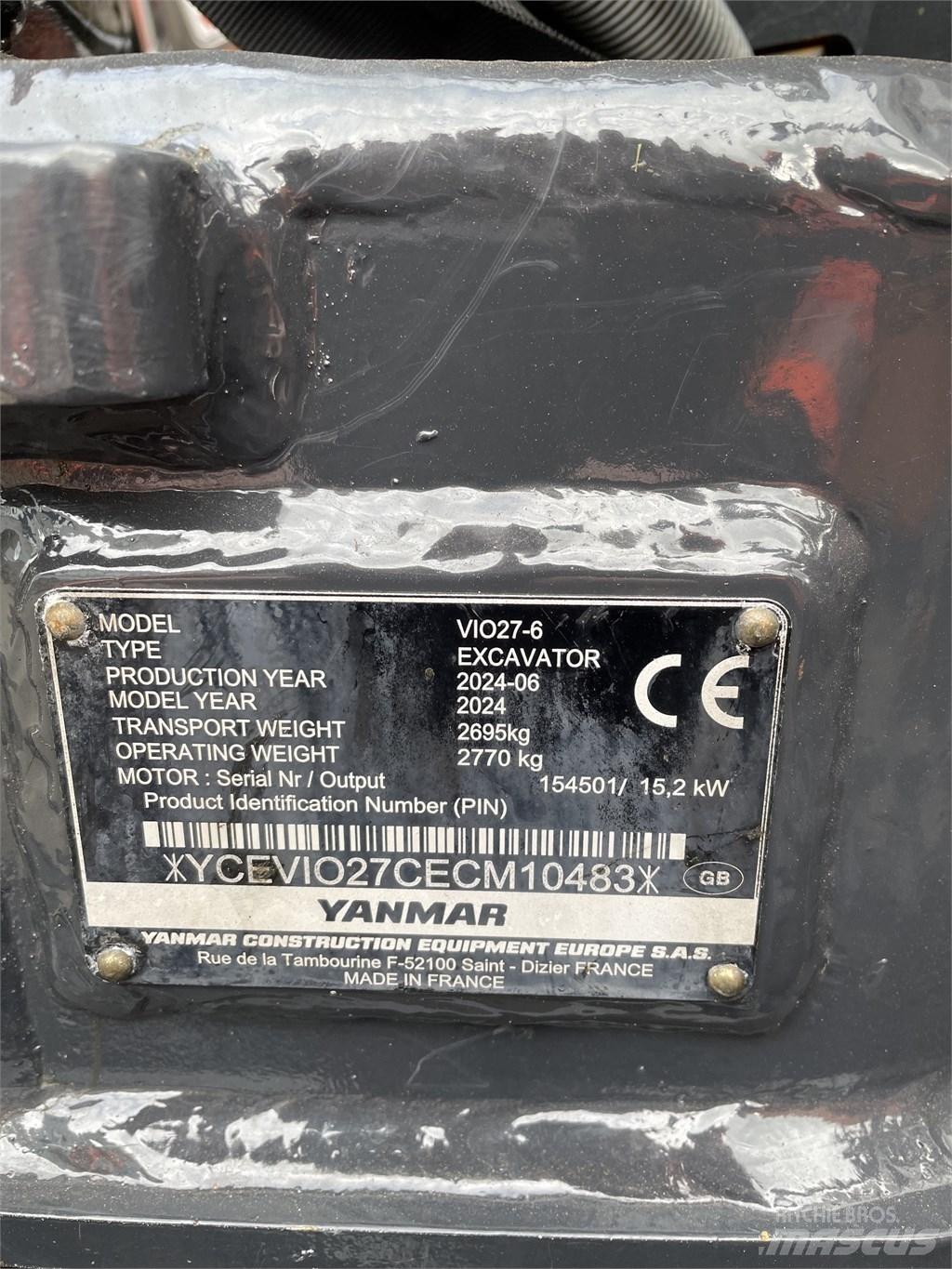 Yanmar Vio 27 Minikoparki