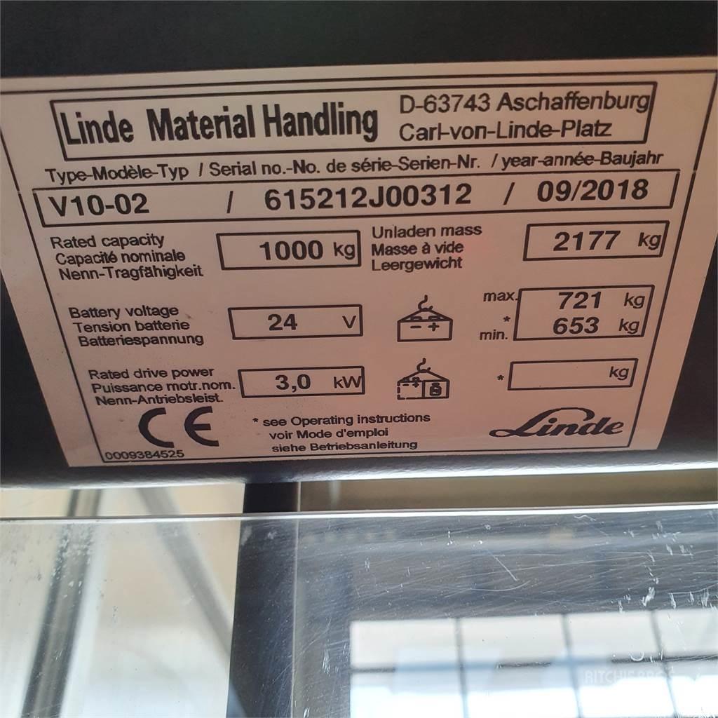 Linde V10 Wózki wózki kompletacyjne średnio wysoko unoszące