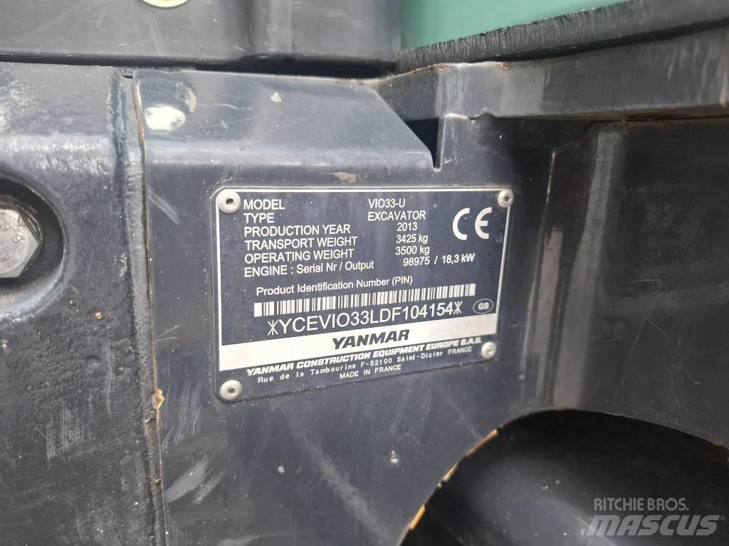 Yanmar Vio 33 U Minikoparki