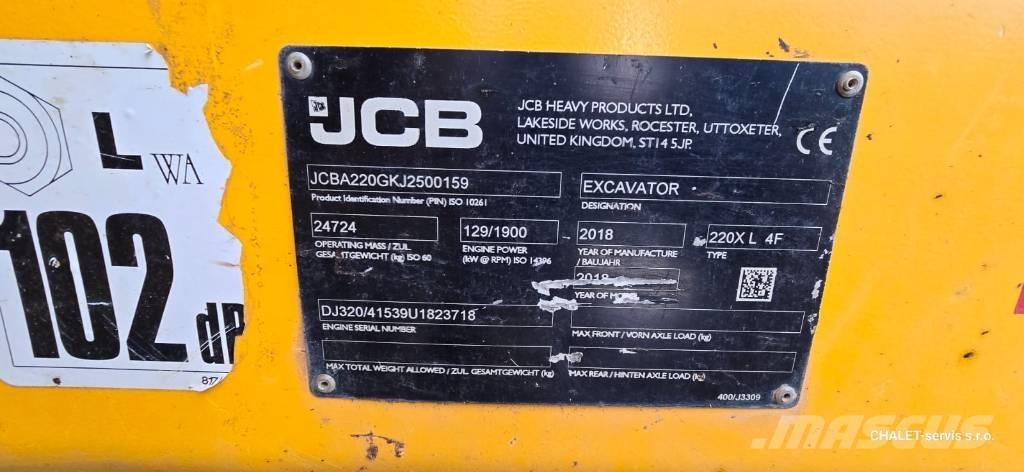JCB 220 XL 4F Koparki gąsienicowe