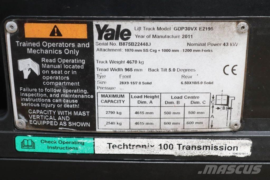 Yale GDP30VX Wózki Diesla