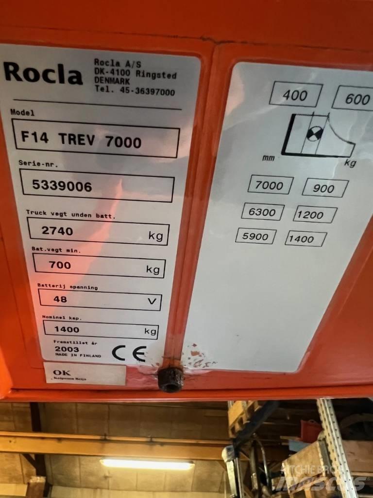 Rocla F 14 Trev 7000 Wózki widłowe wysokiego składowania