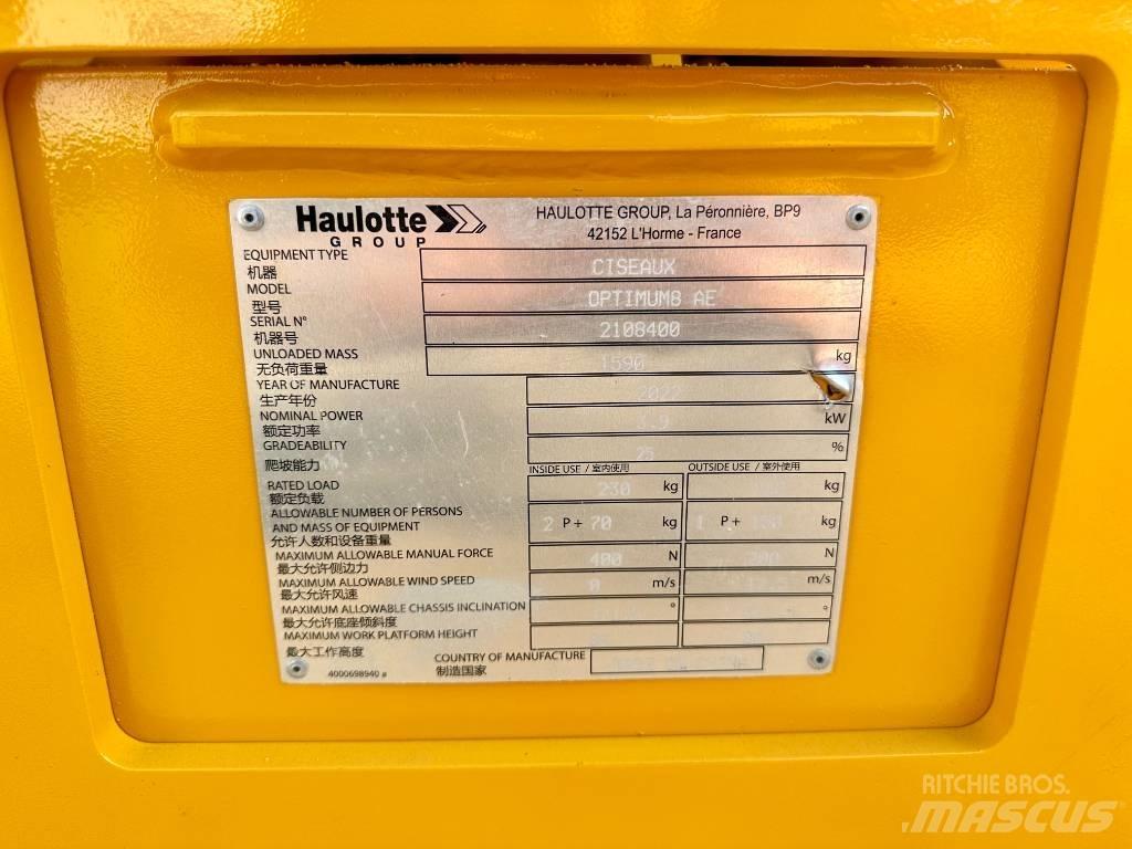 Haulotte OPTIMUM 8 Podnośniki nożycowe