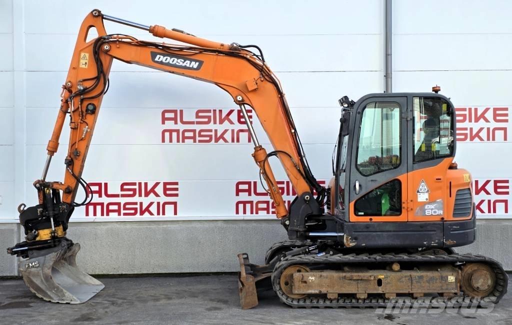 Doosan DX 80 R Midikoparki  7t - 12t