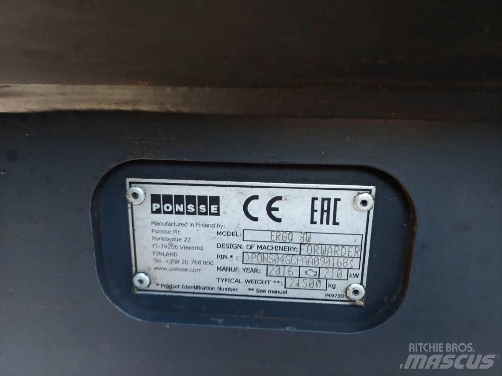 Ponsse Ergo 8W Harwestery