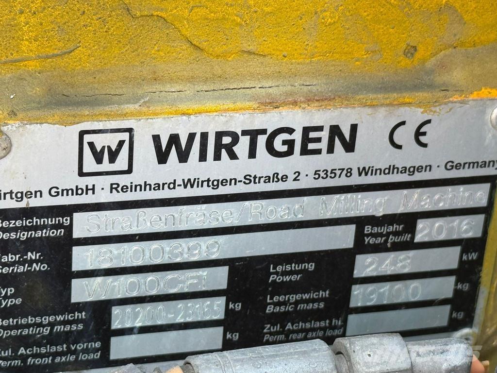 Wirtgen W100CFI Frezarki do asfaltu