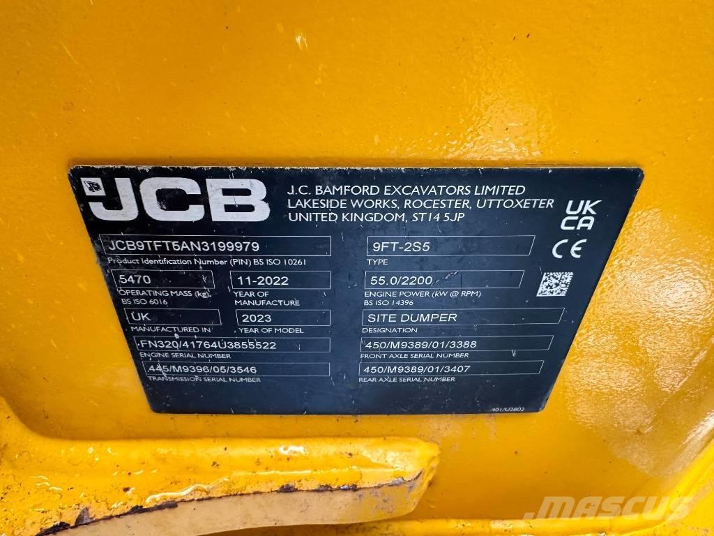 JCB 9 Ton Dumper Wozidła kolebkowe