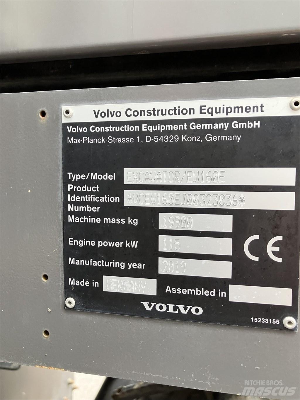 Volvo EW 160 E Koparki kołowe