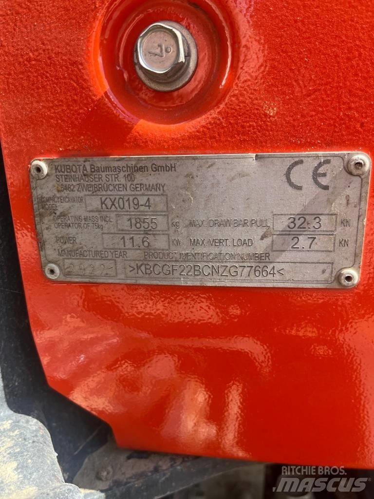 Kubota KX 019-4 Minikoparki